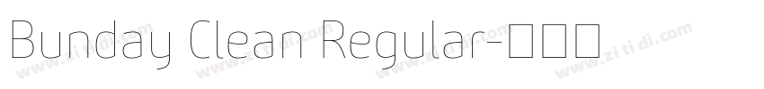 Bunday Clean Regular字体转换